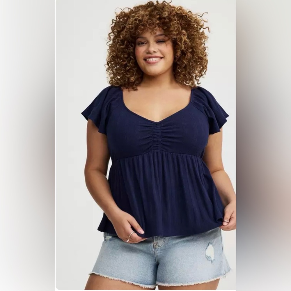 Torrid Sweetheart Flutter Sleeve Babydoll